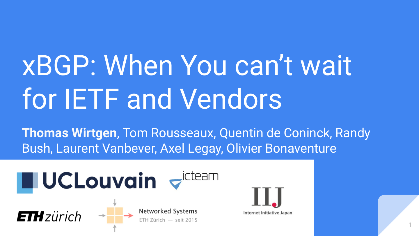 Applied Networking Research Prize